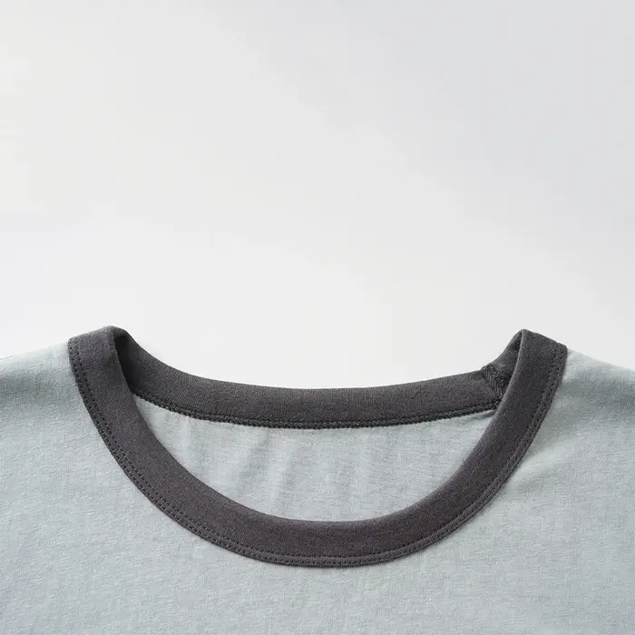 T-shirt Ringer Vintage à Imprimé Rose pour Femme