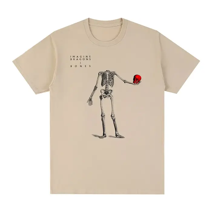 T-shirt pour hommes et femmes, vintage, humoristique, en coton, avec crâne de dragons, groupe de roc