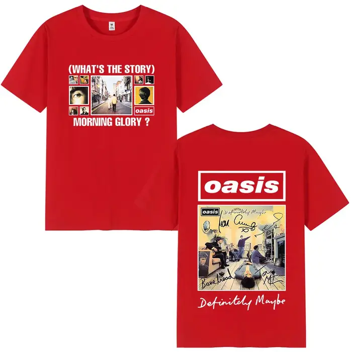 O-Oasis T-Shirts groupe de Rock britannique Vintage T-shirt hommes vêtements coton décontracté à man