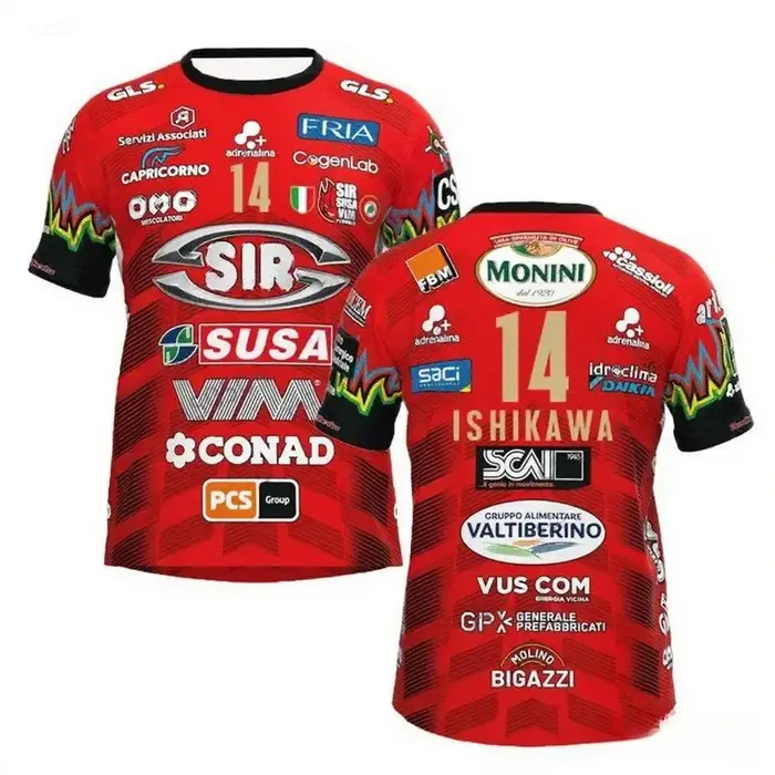 T-shirt de volley-ball 2026 N°14 - Essentiel d'été pour homme