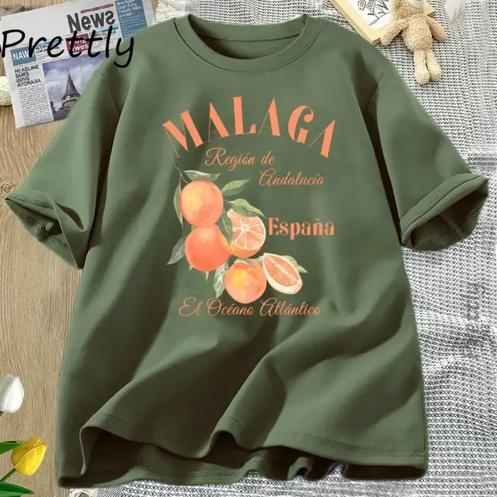 Espagne Malaga T-shirt Orange fruits