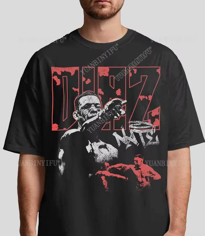 T-shirt de combat Nate Diaz : T-shirt graphique Fight Night