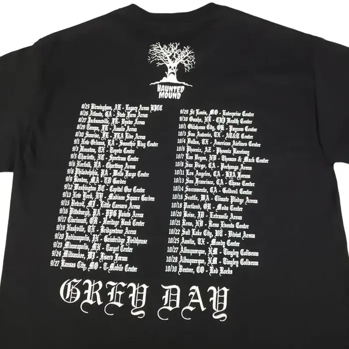 T-shirt Sematary Grey Day Tour, 2 côtés, 2023