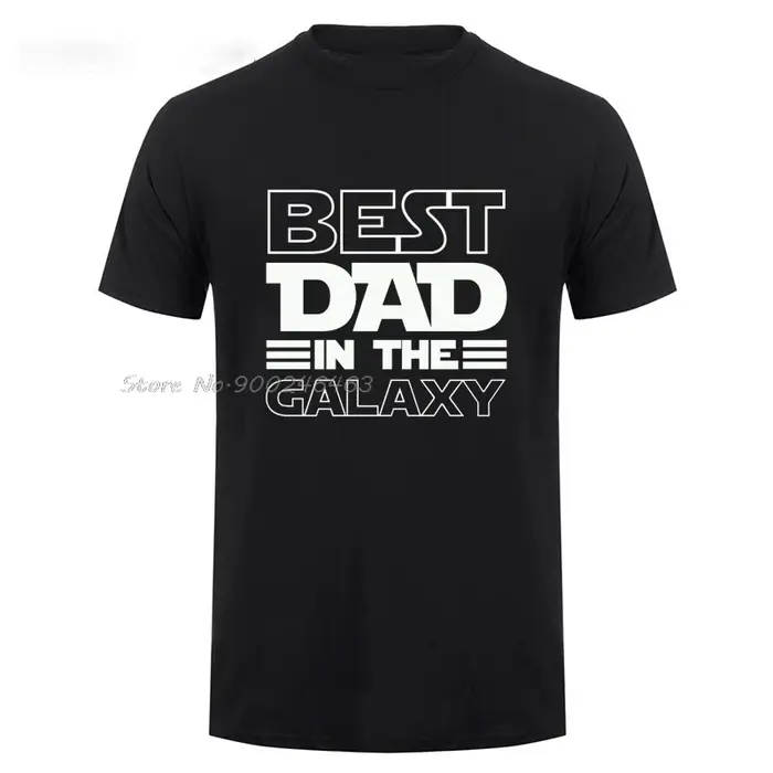 Meilleur papa dans la galaxie T-Shirt drôle fête des pères présent cadeaux d'anniversaire