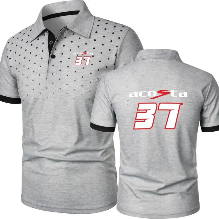 Polos Pedro Acosta 37 moto cavalier course t-shirt à manches courtes passionnés de plein air hommes Jersey classique