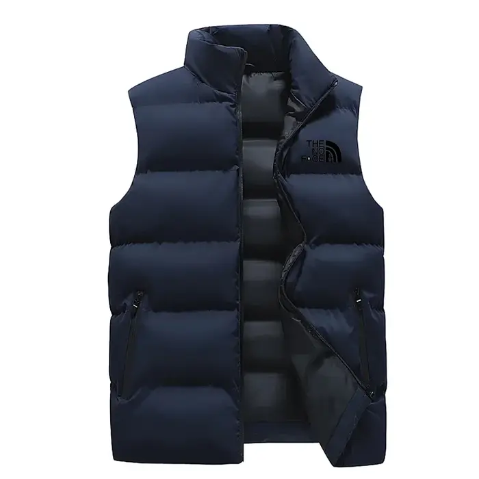 Veste sans manches pour homme - Manteau sans manches tendance - Veste zippée imperméable printemps-a