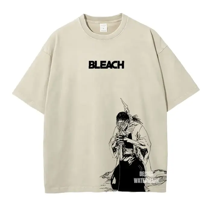 Anime B-Bleach t-shirts surdimensionné Vintage lavé Kurosaki Ichigo T-shirt Streetwear Manga Renji Z