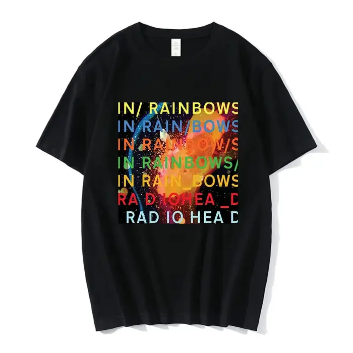 Vintage groupe de Rock Radiohead t-shirt hommes 100% coton T-shirts Hip Hop les courbes Album de mus