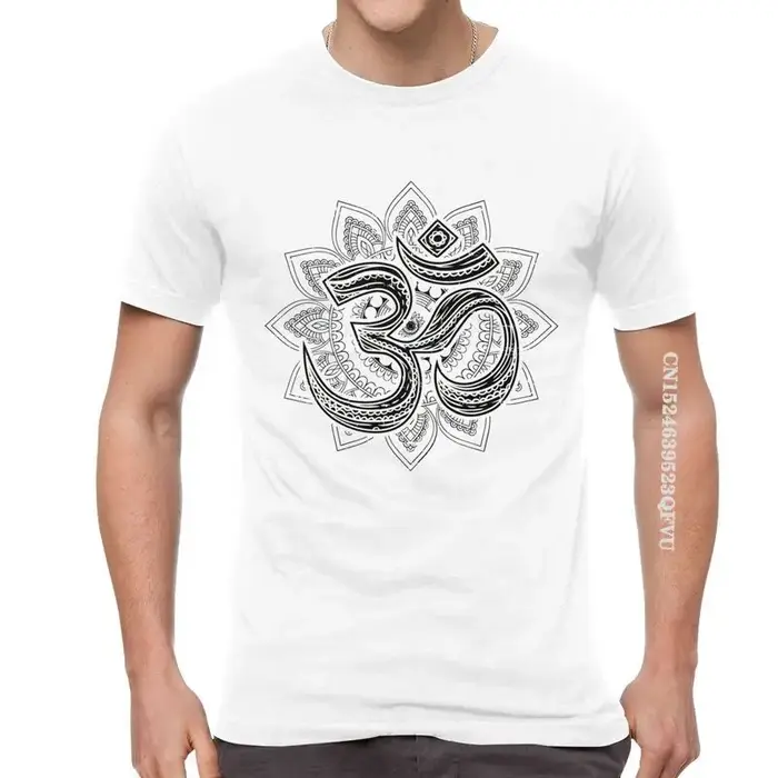 Om Aum symbole Goa t-shirts hommes mode