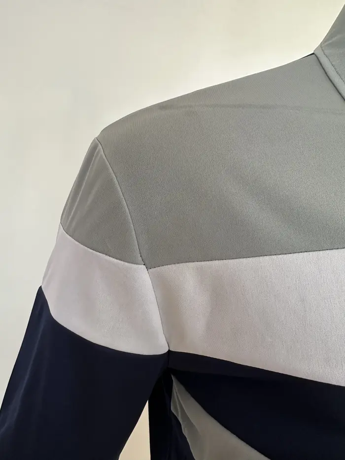 2025 Nouveau haut bloc de couleur pour hommes pour le commerce extérieur, polo pour hommes saisonnie
