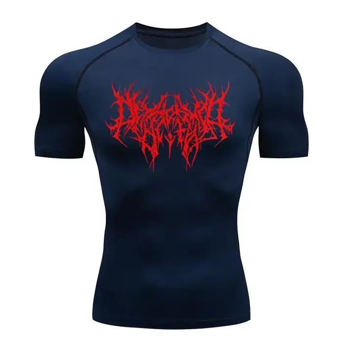 T-shirt homme course Sport T-shirt hommes Compression Fitness hauts T-shirt séchage rapide entraînem
