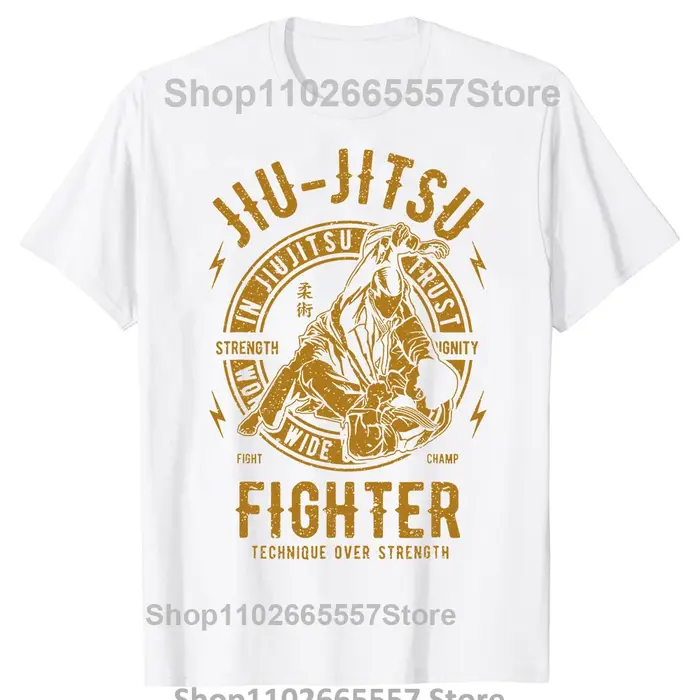 T-shirt 100% coton, Cool et décontracté, à la mode, JIU JITSU BJJ, brésilien Jiu Jitsu, à la mode, 2