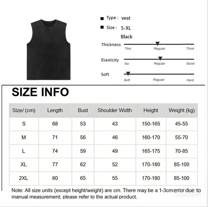 Hommes gilet Vintage lavé t-shirt 100% coton débardeurs été décontracté hauts sans manche Streetwear noir t-shirts amples femmes