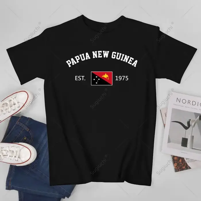 Unisexe hommes papouasie-nouvelle-guinée EST.1975 jour de l'indépendance T-Shirt t-shirts femmes gar