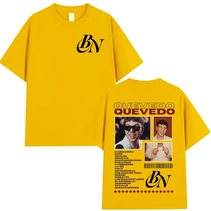 Rappeur Quevedo Buenas Noches T-shirts hommes femmes haute qualité mode