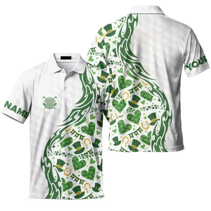 Polo à motif de la Saint-Patrick pour hommes