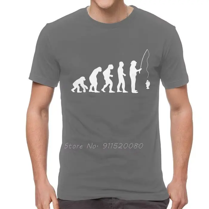T-shirt de pêche en coton pour hommes