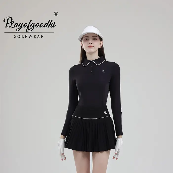 T-shirt de golf à manches longues pour femmes