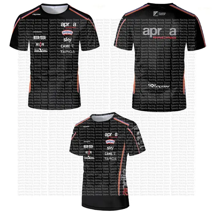 T-shirt homme noir style course imprimé 3D