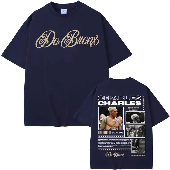 T-shirts imprimés Charles Oliveira Do Bronx pour hommes et femmes
