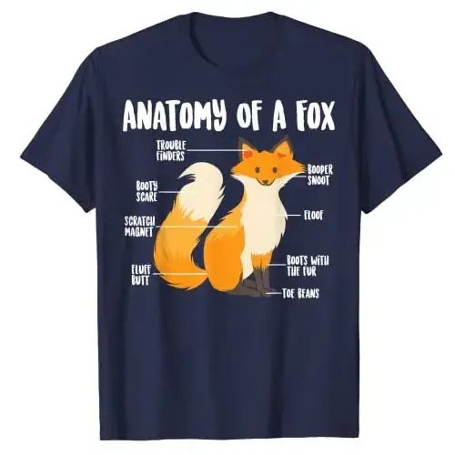 T-shirt graphique à manches courtes pour les amateurs de renards
