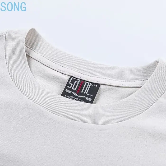 T-shirts amples et oversize Saint 2025 à manches courtes, style rétro, nouveau, noir et blanc, col rond, en coton imprimé, pour hommes et femmes 2026