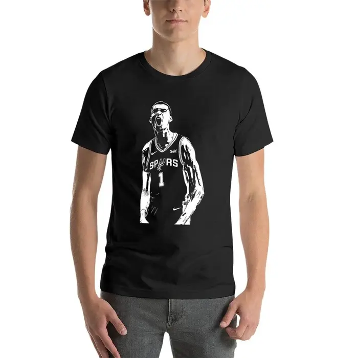 T-shirt Victor Wembanyama Vector Art pour homme, 10 t-shirts, été, médicaments