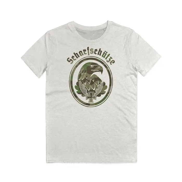T-shirt avec badge de Sniper de Scharfschuetzen Marksman.