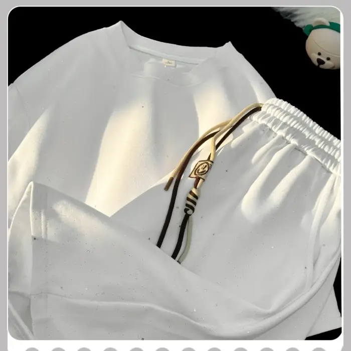 T-shirt à Manches Courtes et Col Rond pour Homme