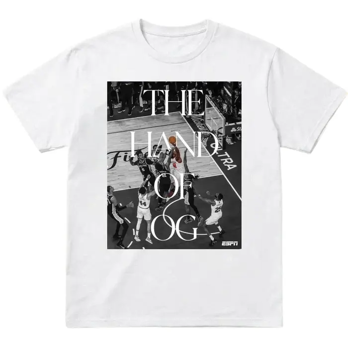 T-shirt unisexe 2026 The Hand Of OG Knicks vs Spurs Fan, 100% coton, style Y2K, col rond, manches co