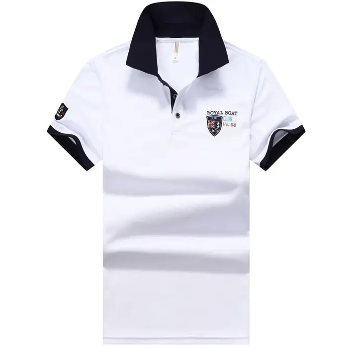 Polo décontracté à manches courtes pour homme, haut en fibre synthétique, style aviation, couleur un