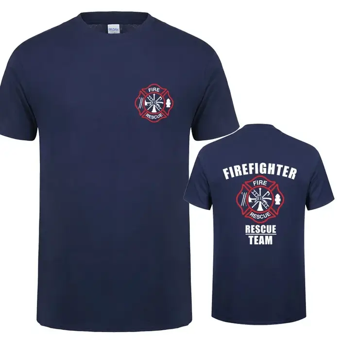 Pompier équipe de sauvetage t-shirt hommes T-shirts