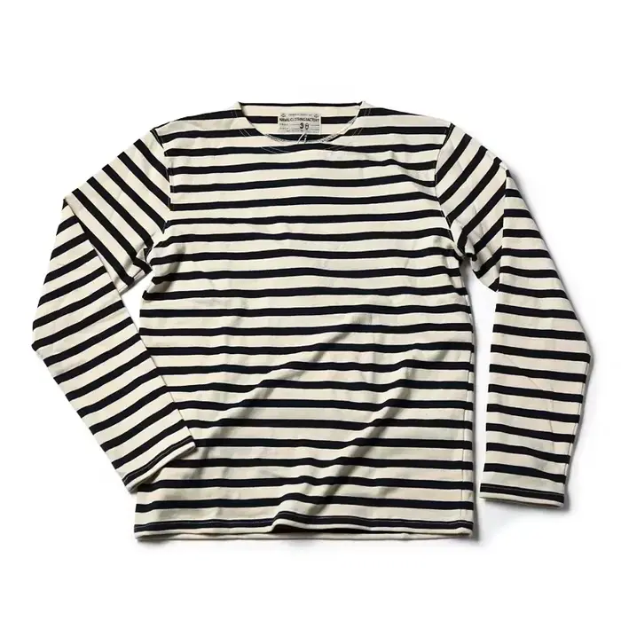 Bronson Sailor's Chemise rayée Vintage Mode Breton Col bateau T-shirt à manches longues
