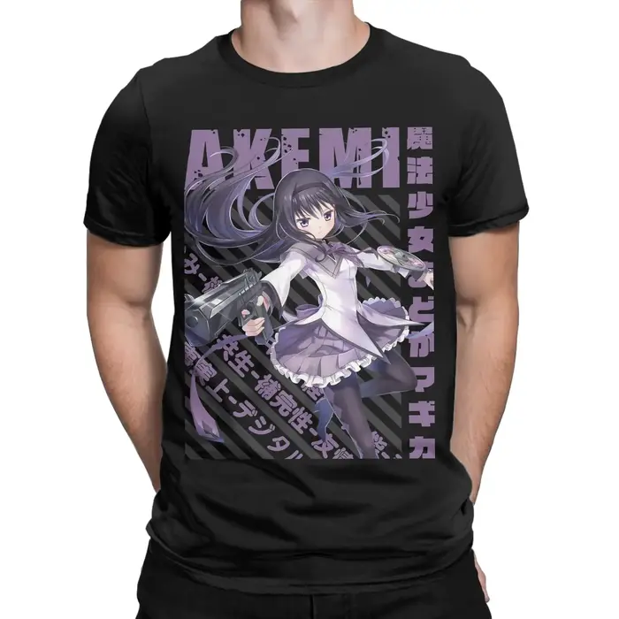 T-shirts pour hommes Mahou Shoujo Homura Akemi
