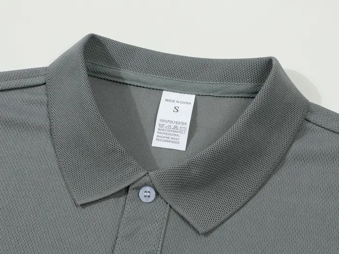 Polo homme été 2026 couleur unie à manches courtes avec col boutonné