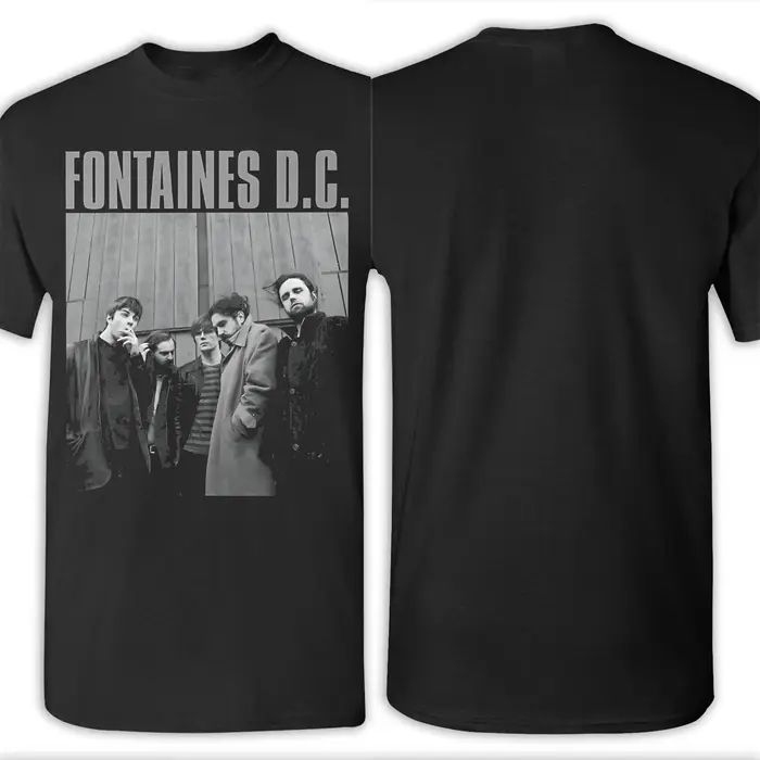 Hommes femmes FONTAINES DC TOUR 2025 Punk bande T-Shirt pur coton impression graphique