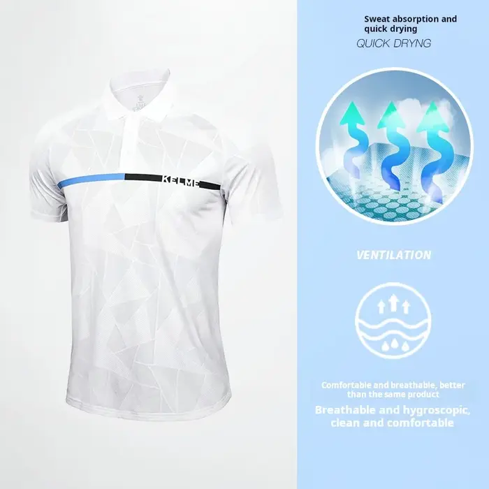 Kelme-Polo confortable et respirant pour homme