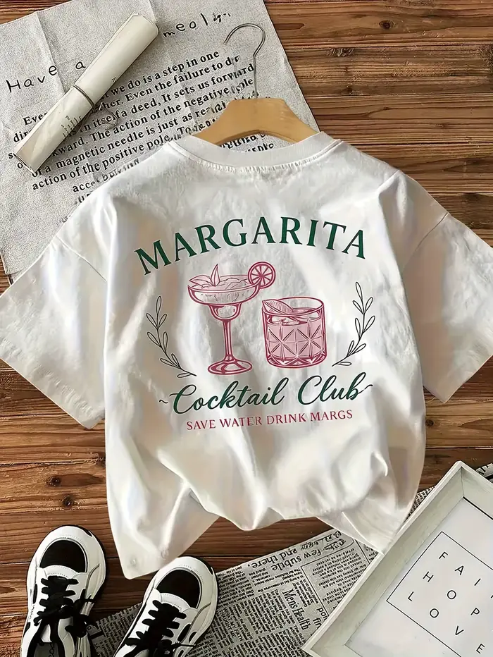 T-shirt de club de cocktails Margarita pour femmes