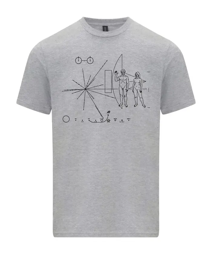 T-shirt médaille pionnier de la NASA conçu par Carl Sagan Space Exploration personnalité haute quali