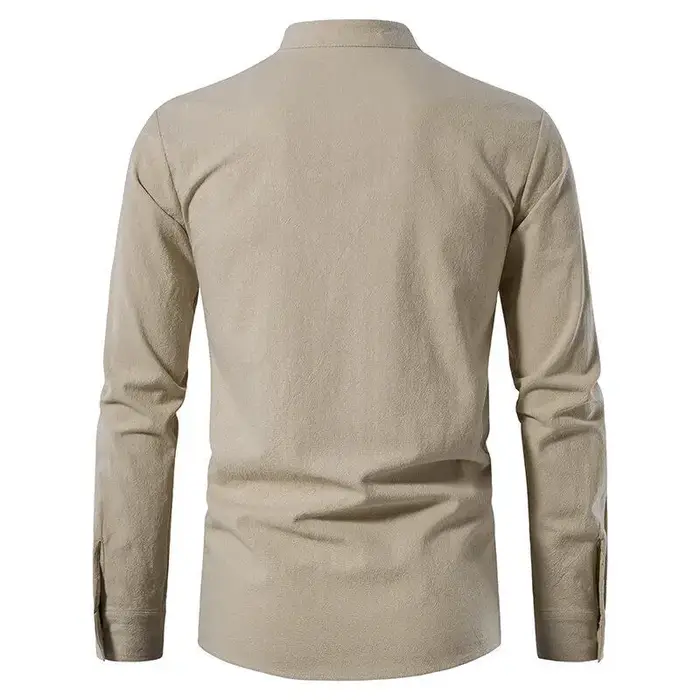 Chemise Henley décontractée pour homme