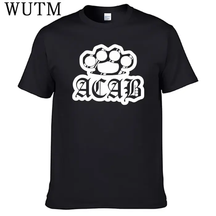 Nouveau Francfort Acab t-shirt 100% coton hommes chemise