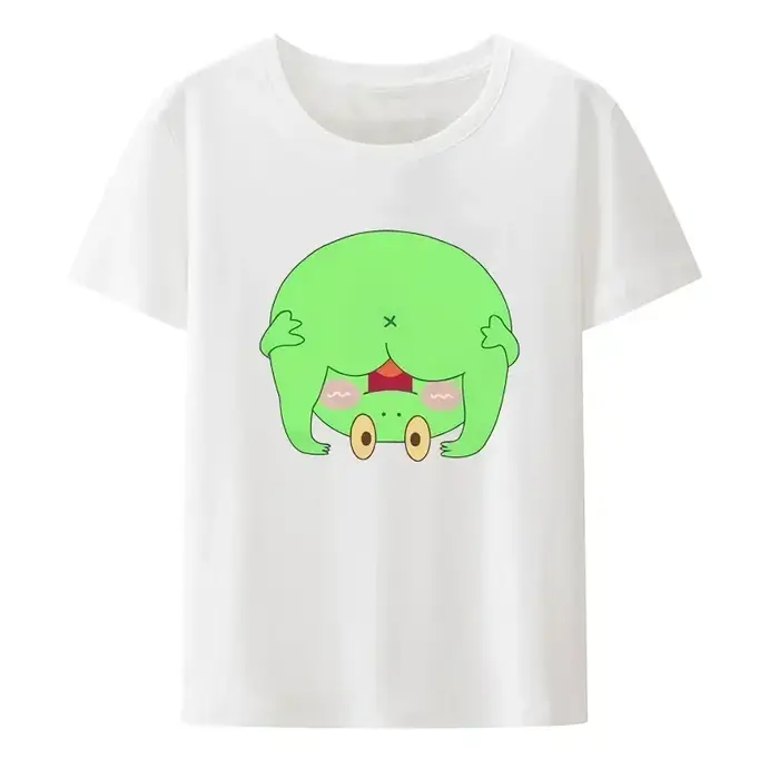 T-shirt en coton graphique de overrose Kawaii pour femmes