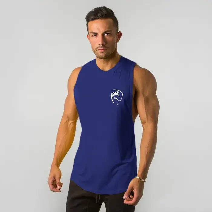 Hommes débardeurs vêtements de sport hommes haut court gilet hommes musculation Muscle chemise Singl