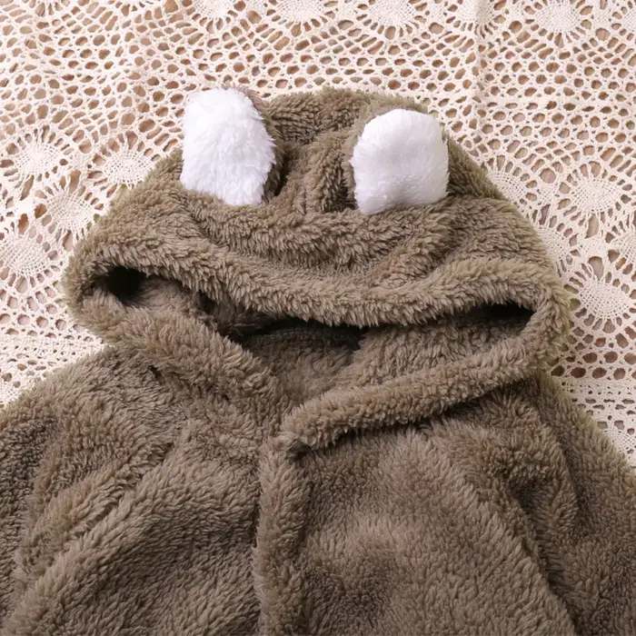 Humor ours automne dessin animé Style hiver à manches longues bébé garçons filles barboteuses enfant en bas âge enfants