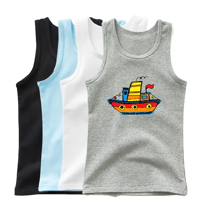 Enfants Animal mer requin T-shirt sans manches 2023 été