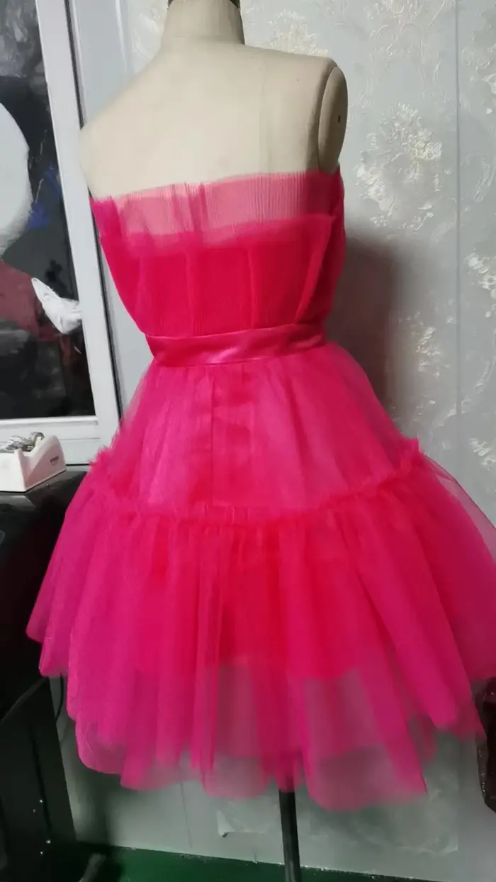 Robe en maille pour femme, haut de poitrine, style nœud, robe pommeau