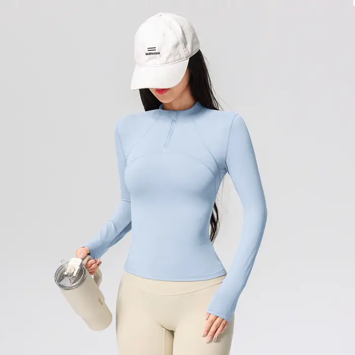 T-Shirt d'entraînement de Yoga à manches longues pour femmes