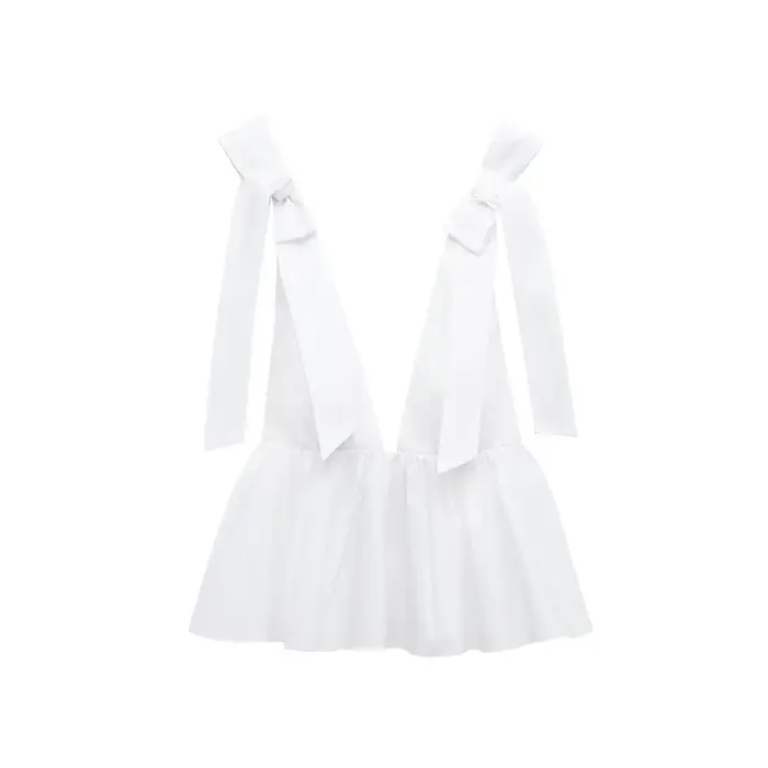 HH femme Sexy sans manches dos nu col en v profond mince élégant hauts 2025 été nouveau femmes blanc