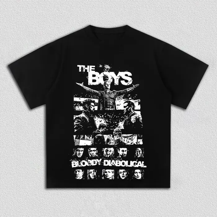 T-shirts Homelander pour hommes et femmes, en coton, The Boys 5, série TV The Seven, col rond, manch
