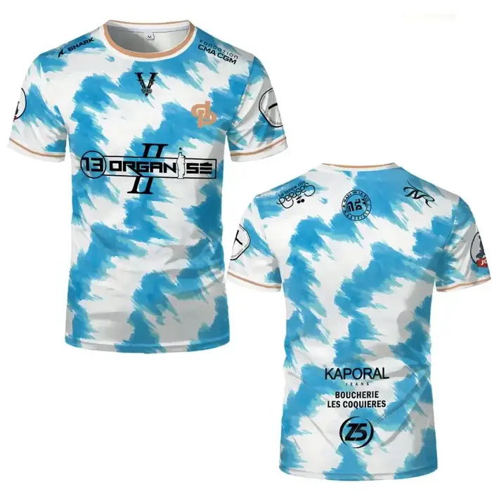 Nouveau maillot de football Marseille imprimé intégral 13